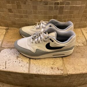 Nike Air Max White and Light Gray Sneakers